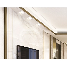 Светильник Ambrella light TN6655 WH белый IP44 GX53 110*110*48