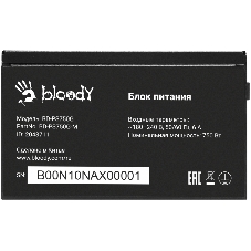 Блок питания Bloody BD-PS750G, 750Вт, 80 PLUS Gold, 120мм, черный