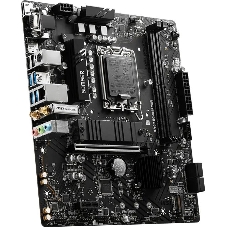 Материнская плата MSI B760M BOMBER WIFI, LGA 1700, Intel B760, 2xDDR5, 4xSATA, 2xM.2, 1xPCIe 4.0 x16, 1xPCIe x1, 1xVGA, 1xHDMI, 1xDP, 1x2.5Gb LAN, Wi-Fi 6E, Bluetooth 5.3, 4xUSB-A 5Gbps, 2xUSB-A 2.0, 1xPS/2, 3x3.5 мм, 7.1, чёрный, mATX