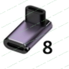 Переходник USB 4 Type-C угловой тип 7