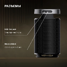 Минисистема Hyundai H-MC1241 черный 100Вт BT