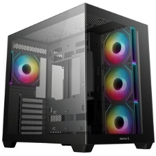 Компьютерный корпус Deepcool CG530 4F черный без БП ATX 2x120мм 2x140мм 2xUSB 2.0 1xUSB 3.0 audio bott PSU