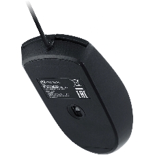 Мышь проводная Oklick 100M черный, 1600 dpi, USB, кнопки - 4