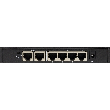 Коммутатор неуправляемый PoE ORIGO OS1206P/60W/A1A 4x100Base-TX PoE+, 2x100Base-TX, PoE-бюджет 60 Вт, корпус металл