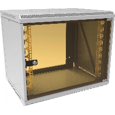 Шкаф коммутационный Suprlan (05-1093) настенный 12U 600x450 мм пер. дв. стекл направл. под закл. гайки 70 кг RAL 7035 385 мм 19 кг 500 мм