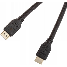 Кабель аудио-видео Cactus CS-HDMI.2-1.8 HDMI (m)/HDMI (m) 1.8м. позолоченные контакты черный