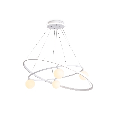 Светильник Ambrella light FL66326/1+4 WH белый 92W 3000K-6400K+G9/4 D800/600*1200 (ПДУ ИК)