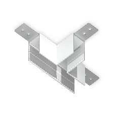 GL1035 WH белый коннектор T-образный для накладного шинопровода Magnetic 220V 105*75*52