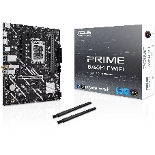 Материнская плата ASUS PRIME B760M-F WIFI, LGA 1700, Intel B760, 2xDDR5, 4xSATA, 2xM.2, 1xPCIe 5.0 x16, 1xPCIe 3.0 x1, 1xHDMI, 1xDP, 1x1Gb LAN, Wi-Fi 6, Bluetooth 5.3, 4xUSB-A 5Gbps, 2xUSB-A 2.0, 3x3.5 мм, 7.1, mATX