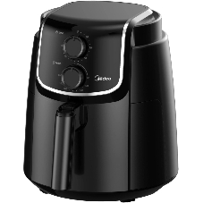 Аэрогриль Midea MAF-TN40D черный, 1500 Вт, 4 л, механическое управление, 1 программа