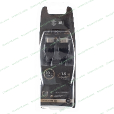 Кабель аудио-видео Cactus CS-HDMI.2-1.5 HDMI (m)/HDMI (m) 1.5м. позолоченные контакты черный