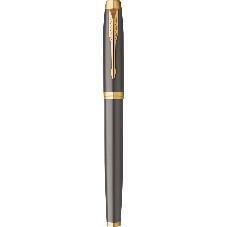 Ручка роллер Parker IM Premium Grey Core GT (2213778), F, черные чернила, подарочная коробка