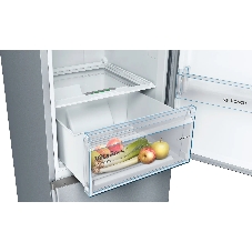Холодильник Bosch KGN39UL30U серебристый металлик двухкамерный 279/87л морозилка снизу, No Frost
