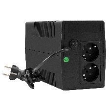 ИБП ExeGate Smart LB-600.LCD.AVR.2SH (600VA/360W, LCD, AVR, 2*Schuko, батарея 12V 7.2Ah, Black)