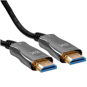 Кабель HDMI Wize AOC-8K-HM-HM-100M оптический,100 м, 8K/60HZ 4:4:4, v.2.1, ARC, 19M/19M, HDCP 2.2, Ethernet, черный, коробка