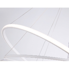 Светильник Ambrella light FL66326/1+4 WH белый 92W 3000K-6400K+G9/4 D800/600*1200 (ПДУ ИК)