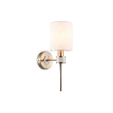 Настенный светильник Ambrella light LH72375 DBS/WH темная латунь/белый E14 max 40W 190*120*370
