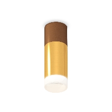 Светильник Ambrella Light XS6327062 PYG/SCF/FR золото желтое полированное/кофе песок/белый матовый MR16 GU5.3