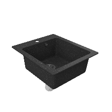 Мойка для кухни BAU Stil Black stone 42х50, выпуск с сифоном в комплекте, черный камень