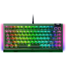 Клавиатура Razer BlackWidow V4 75% Orange Switch Phantom Green Edition проводная, USB Type-A, зелёный