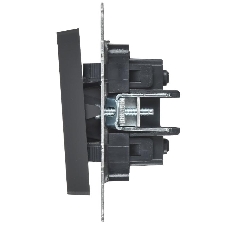 BRITE Выключатель 2-клавишный перекрестный 10А ВС10-2-3-БрГ графит | BR-V23-0-10-K53 | IEK