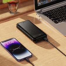Портативный аккумулятор HOCO J153A 20000mAh 2USB+1Type-C+1micro USB 2.0, черный