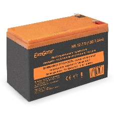 Батарея для ИБП ExeGate EX285638RUS HR 12-7.5 (12V 7.5Ah 1228W, клеммы F2)