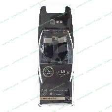 Кабель аудио-видео Cactus CS-HDMI.2-1.8 HDMI (m)/HDMI (m) 1.8м. позолоченные контакты черный