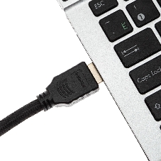 Кабель аудио-видео Cactus CS-HDMI.2-1.8 HDMI (m)/HDMI (m) 1.8м. позолоченные контакты черный