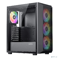 Компьютерный корпус XASTRA A406 4ARGB Black ATX/Mesh/tempered glass/4x120мм ARGB PWM fans/A406-4FC12A