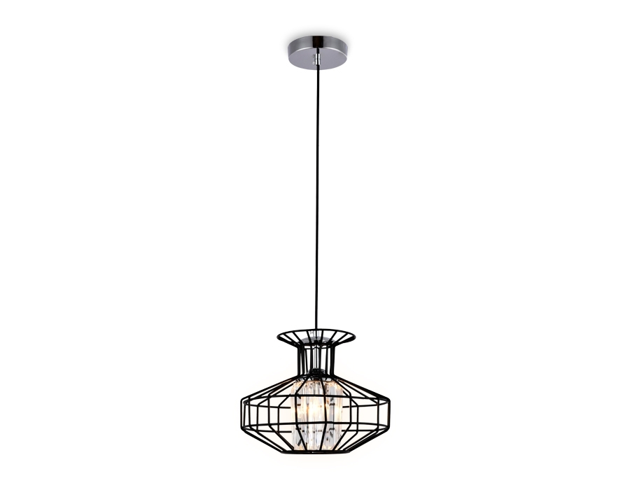 Светильник Ambrella light TR5850 BK/CL черный/прозрачный E27 max 40W D240*1200