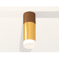 Светильник Ambrella Light XS6327062 PYG/SCF/FR золото желтое полированное/кофе песок/белый матовый MR16 GU5.3