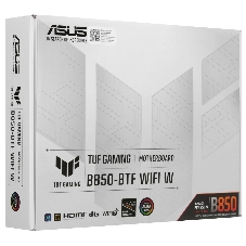 Материнская плата ASUS TUF GAMING B850-BTF WIFI W, AM5, AMD B850, 4xDDR5, 4xSATA, 3xM.2, 1xPCIe 5.0 x16, 1xPCIe 4.0 x16, 1xPCIe 3.0 x1, 1xDP, 1xHDMI, 1x2.5Gb LAN, Wi-Fi 7, Bluetooth 5.4, 1xUSB-C 20Gbps, 3xUSB-A 10Gbps, 4xUSB-A 5Gbps, 2xUSB-A 2.0, 5x3.5 мм, 7.1, ATX