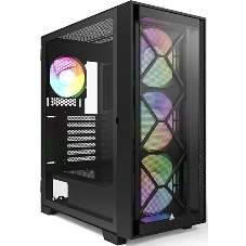 Компьютерный корпус Montech AIR 1000 PREMIUM черный без БП ATX 1x120мм 3x140мм 2xUSB3.0 audio bott PSU
