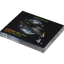 Накопитель SSD ADATA LEGEND 900 PRO, 4Tb, PCIe 4.0 x4, M.2 2280, NVMe, R/W 7400/6500, с радиатором