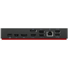 USB-концентратор Lenovo ThinkPad 40AY0090EU, USB Type-C, USB/USB Type-C/RJ-45/HDMI/DisplayPort/mini-jack 3.5мм, USB