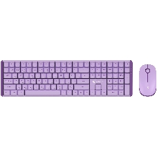 Комплект клавиатура+мышь AULA AC306 беспроводной, USB, 1600 DPI, сиреневый