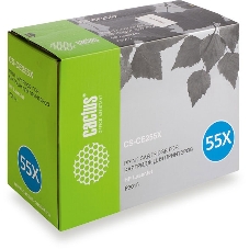 Картридж лазерный Cactus CS-CE255X/XS черный (12500 стр.) для HP LaserJet P3015