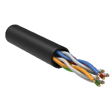 Витая пара U/UTP кат.5E 4x2x24AWG LSZH черный (305м) ITK LC3-C5E04-129
