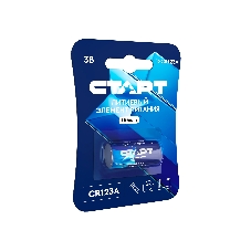 Батарейка СТАРТ CR123А 1500 мАч – 20/200, CR123А, 1500 мАч, 1 шт. на блистере