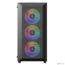 Компьютерный корпус XASTRA A406 4ARGB Black ATX/Mesh/tempered glass/4x120мм ARGB PWM fans/A406-4FC12A