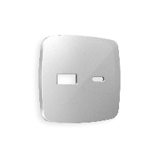 Лицевая панель OMEGA (Серебро глянец) для розетки 2USB тип A+C QUANT OP4110