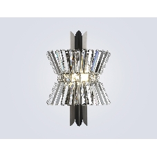 Настенный светильник Ambrella light LH41032/2 BK/CL черный/прозрачный E14*2 max 40W 310*180*460