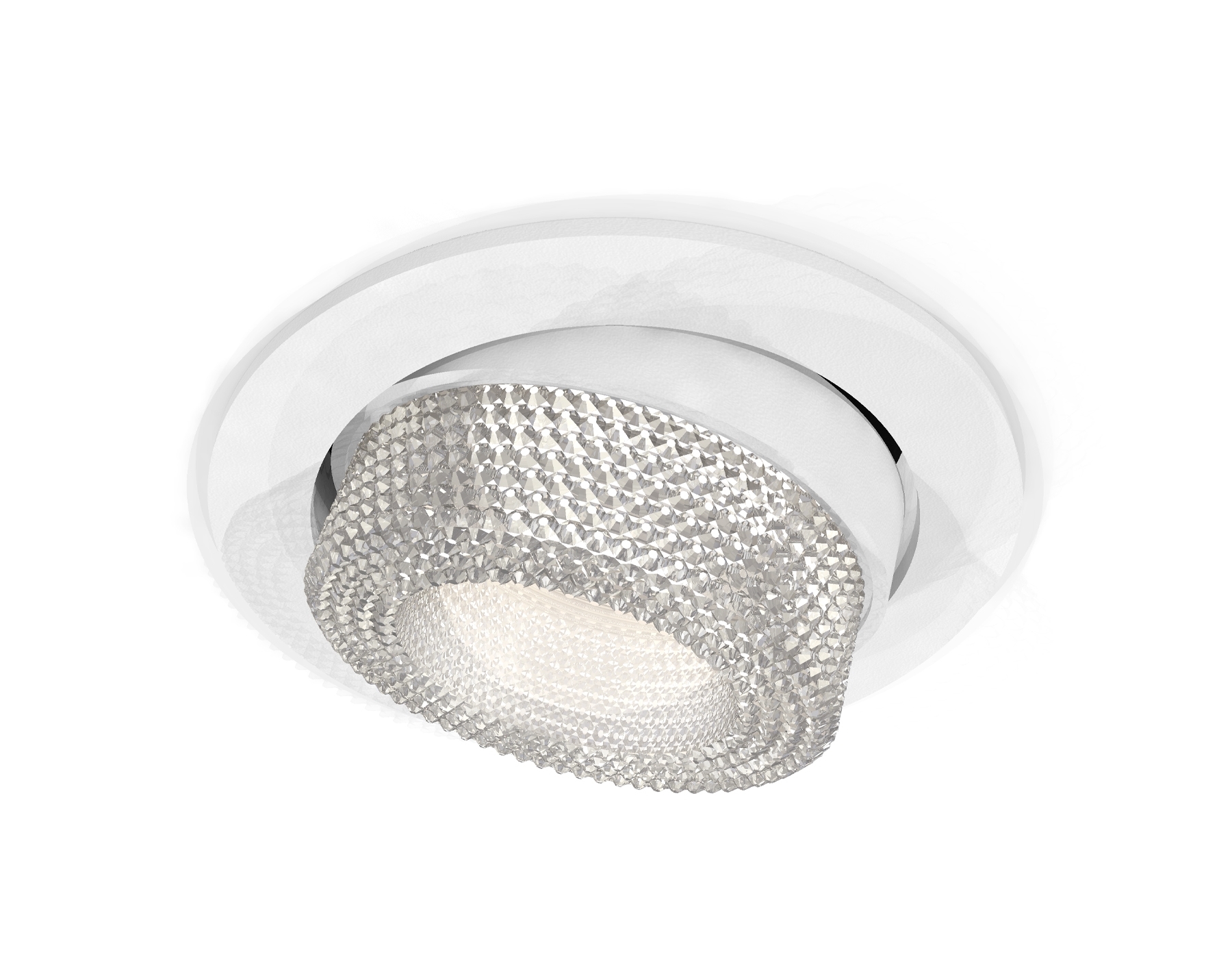 Комплект встраиваемого поворотного светильника Ambrella light XC7651060 SWH/CL белый песок/прозрачный MR16 GU5.3 (C7651, N7191)