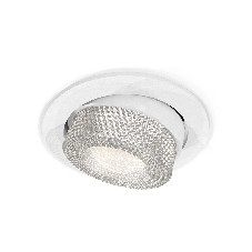 Комплект встраиваемого поворотного светильника Ambrella light XC7651060 SWH/CL белый песок/прозрачный MR16 GU5.3 (C7651, N7191)