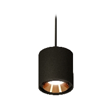 Светильник Ambrella Light XP7723001 SBK/PYG черный песок/золото желтое полированное MR16 GU5.3 (A2311, C7723, N7034)