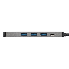USB-концентратор ExeGate DUB-31C/PD/H (кабель-адаптер USB Type-C --> 3xUSB3.0 + PD 60W + HDMI 4K@30Hz, Plug&Play, серый)