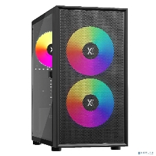 Компьютерный корпус XASTRA A305M 3ARGb Black mATX/Mesh/tempered glass/2x140мм + 1x120мм ARGb PWM fans/Door/ A305M-2FC14A-1FC12A-D