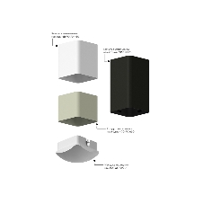 Корпус светильника C7821 SBK черный песок 70*70*H125mm MR16 GU5.3