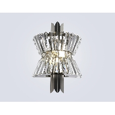 Настенный светильник Ambrella light LH41032/2 BK/CL черный/прозрачный E14*2 max 40W 310*180*460